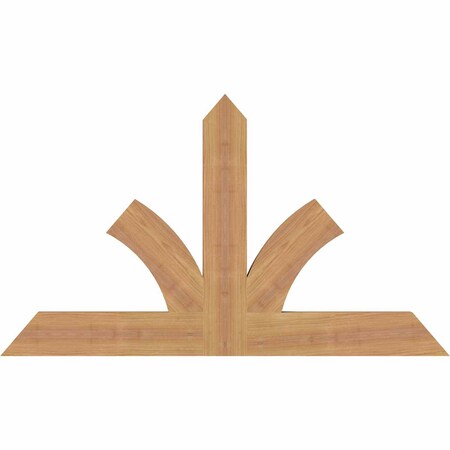 Ekena Millwork Richland Timber Gable Bracket, Western Red Cedar, 36"W x 21"H x 1 1/2"D x 3 1/2"F, 14/12 Pitch GBW036X21X0204RIC00SWR